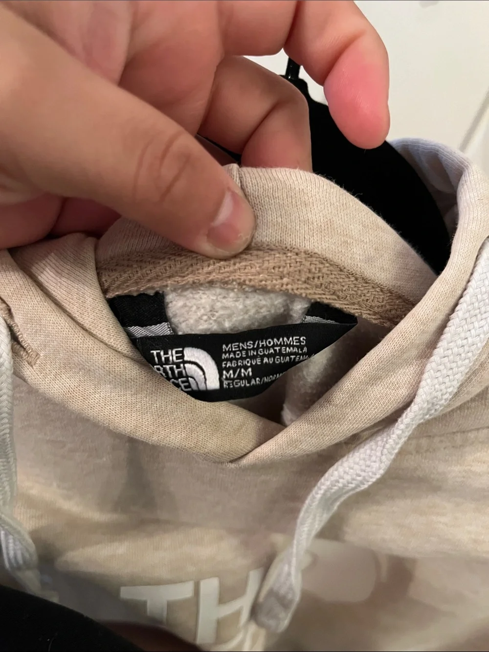 The North Face Men’s Light Beige Logo Hoodie